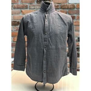 Calvin Klein Jeans Men’s XL Long Sleeve Button-Up Shirt - Charcoal Gray